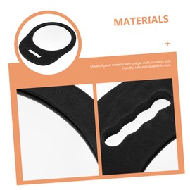 Healeved Runder Handspiegel mit Schaumstoffrahmen, für Friseursalon und Make-up, praktisch und tragbar, für Salons und den persönlichen Gebrauch