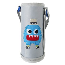 Panda Family Water Bottle Cover, For Kids, Straw Water Bottle, For Girls, Boys, Cold Insulation, Durable, Shoulder Handle, Zipper, Retro, Monster C, Type M