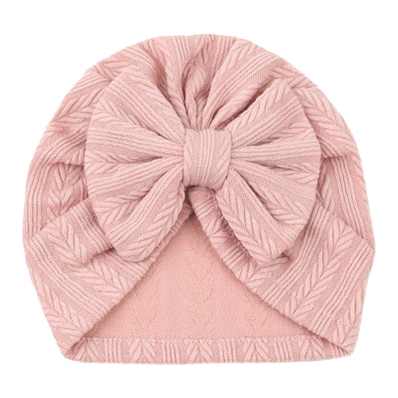 3pcs Receiving Blanket Headband Set Cotton Polyester Wheat Texture Pure