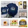 DGAGA 6PCS BEE Kind Silkscreen Stencil,Sunshine Reusable Self-Adhesive Silk Screen