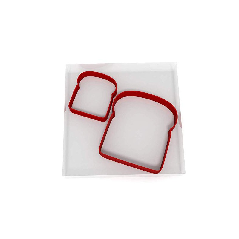 Slice of Bread Set of 2 Value Cookie/Fondant Cutters Pair