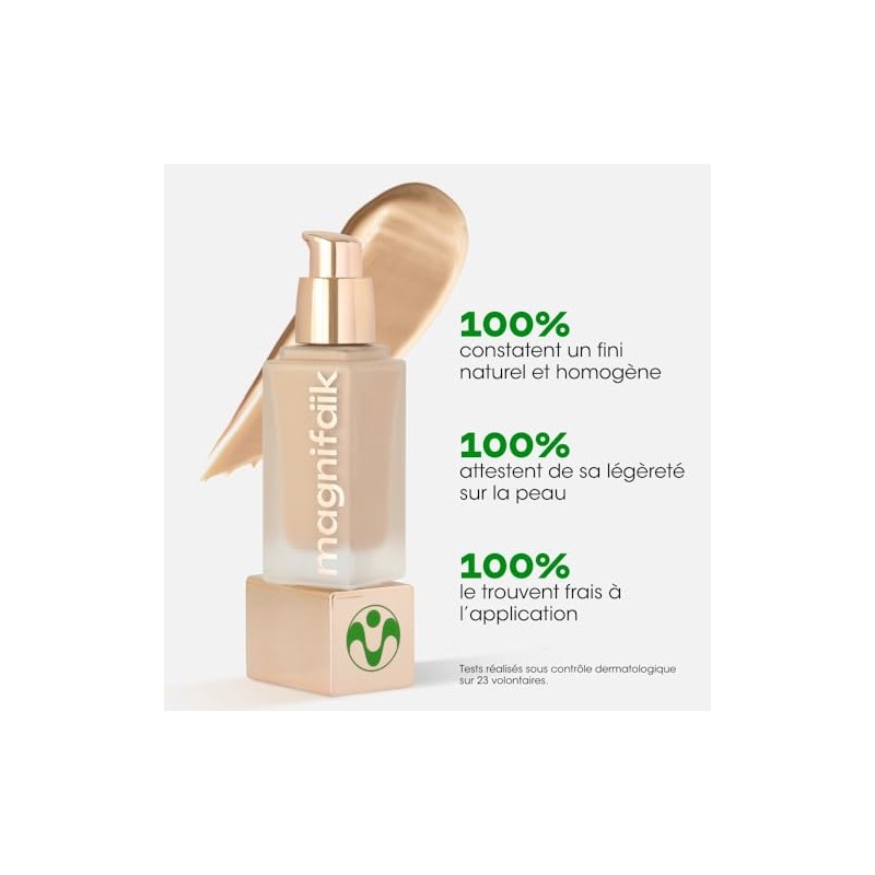 Magnifaik Just Perfect Base Maquillaje Ligera Líquida Cobertura Transparente Media