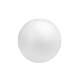 Glorex 6 3803 529 Polystyrene Balls, White, Diameter Approx. 6 cm, Pack of 4, Ideal for Crafts, Easter and Christmas, Decorating with Sequins