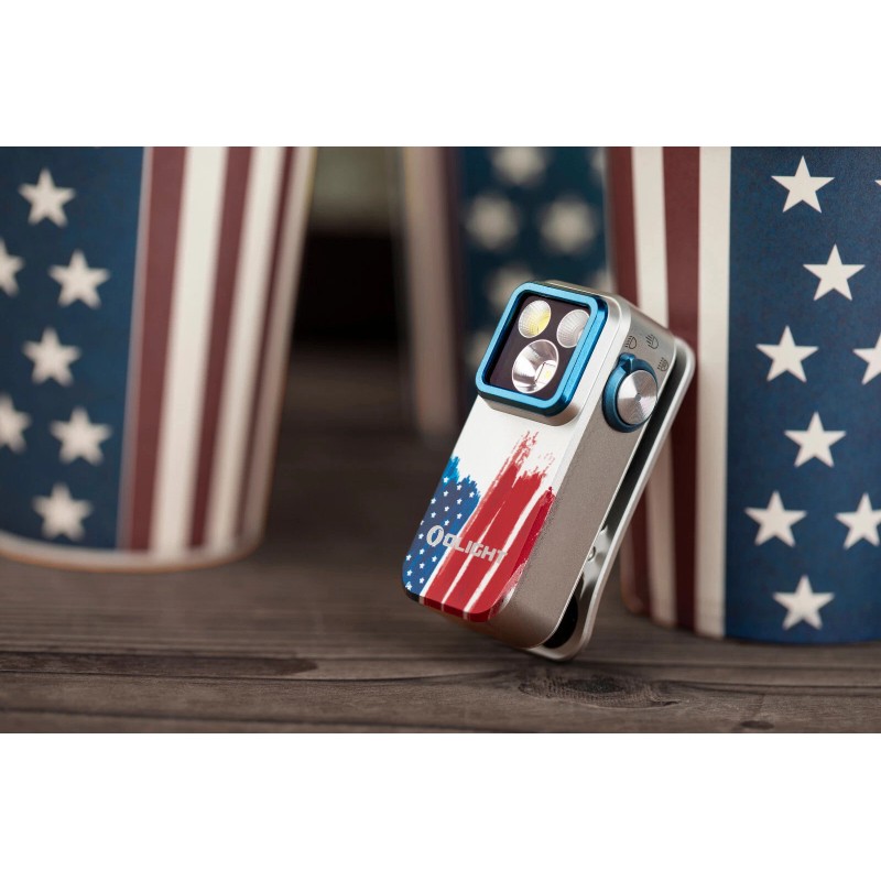 Olight Oclip Pro Stars & Stripes Edition 500 Lumens Clip