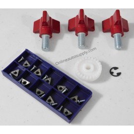 Online Auto Supply Ammco 4000 Brake Lathe Repair Kit (3) Replacement Knobs Shear Gear & Bits New