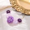 Ever Faith Purple Flower Necklaces for Women, Summer Boho Floral