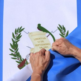 Anley Rip-Proof Double Sided 3-Ply Guatemala Flag 3x5 Foot - Vivid Color, Canvas Header and Wrinkle Resistant - The Strongest, Longest Lasting Guatemalan Country Flags 3 X 5 Ft