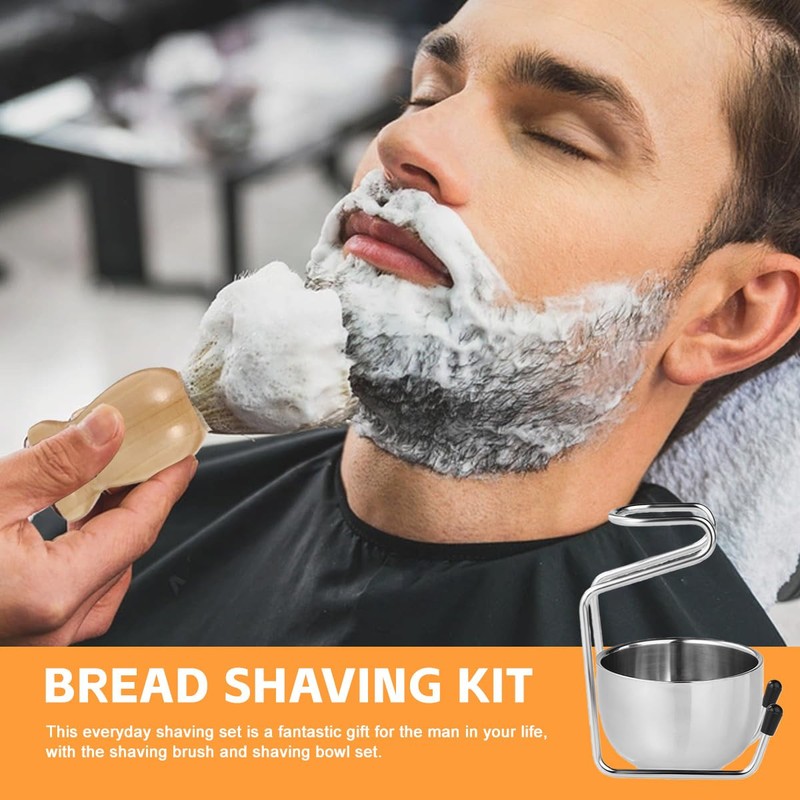 OHEETU Set 2 in 1 con ciotola da barba e