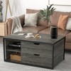 DEYAOPUPU Nesting Coffee Tables Set of 2,Modern Center Coffee Table