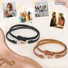 WERFORU 2 Pack Women Skinny Leather Belt Adjustable Thin Waist