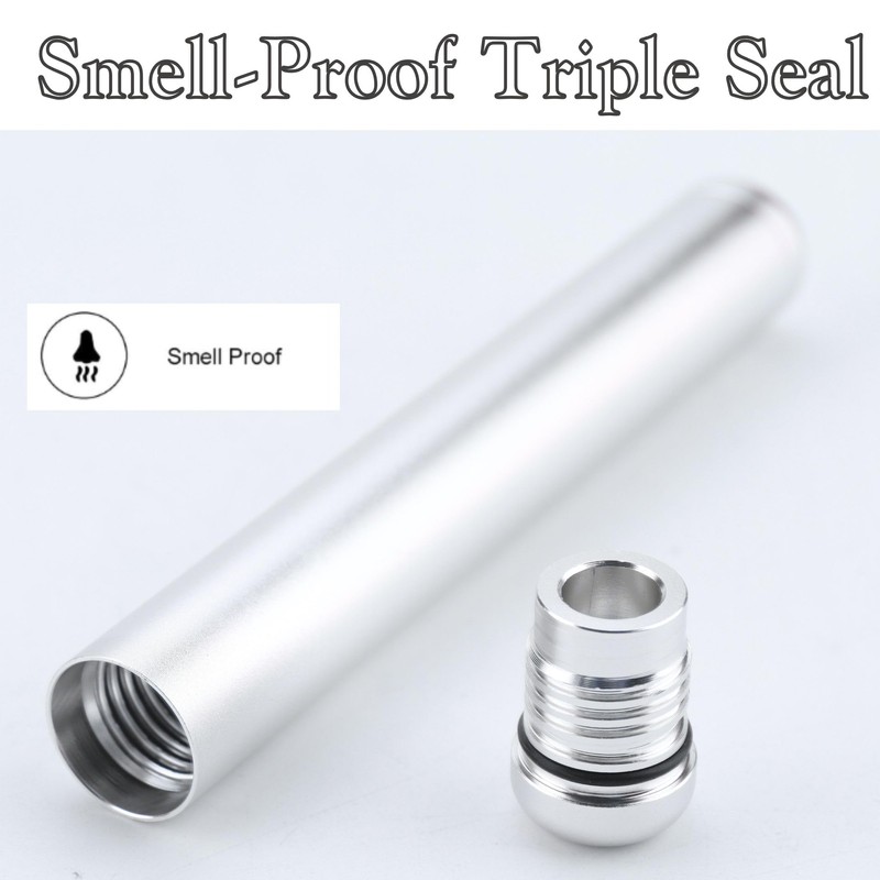 MOTOFITOOL 3-Pack Airtight Metal Pill Containers - Waterproof Travel Storage
