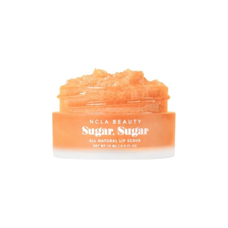 NCLA 100% natural, azúcar vegana, exfoliante de labios (melocotón)