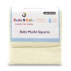 6 x Premium Quality Baby Muslin Squares 100% Cotton, 72