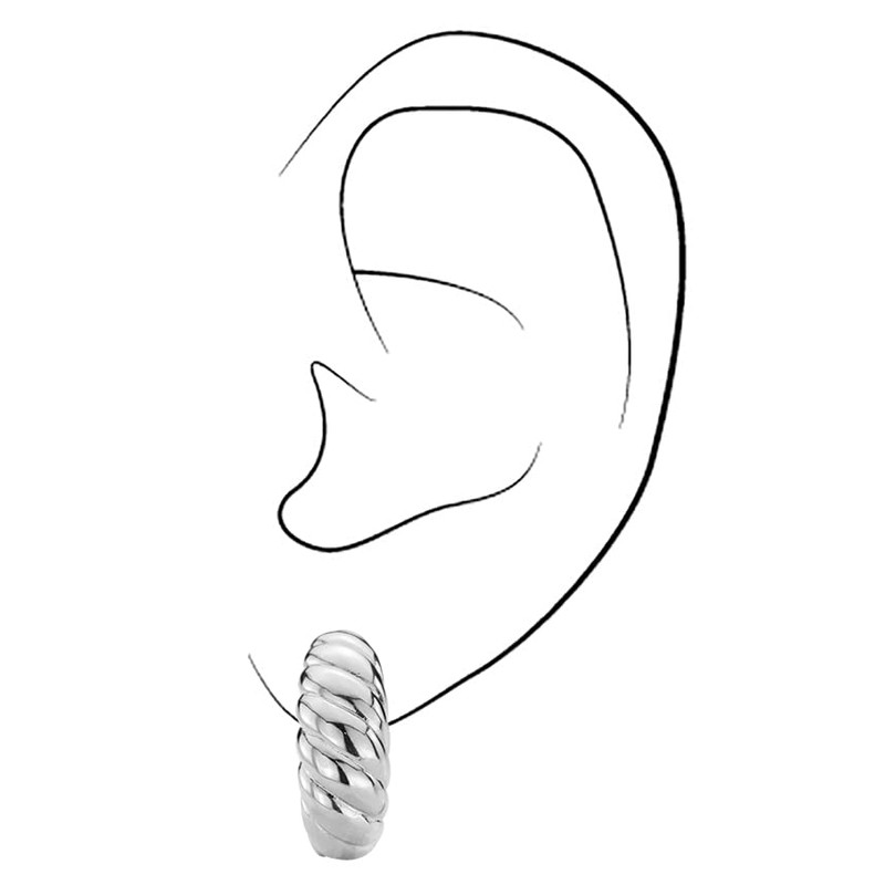 Traveller Clip On Earrings Various Colours, Titanium