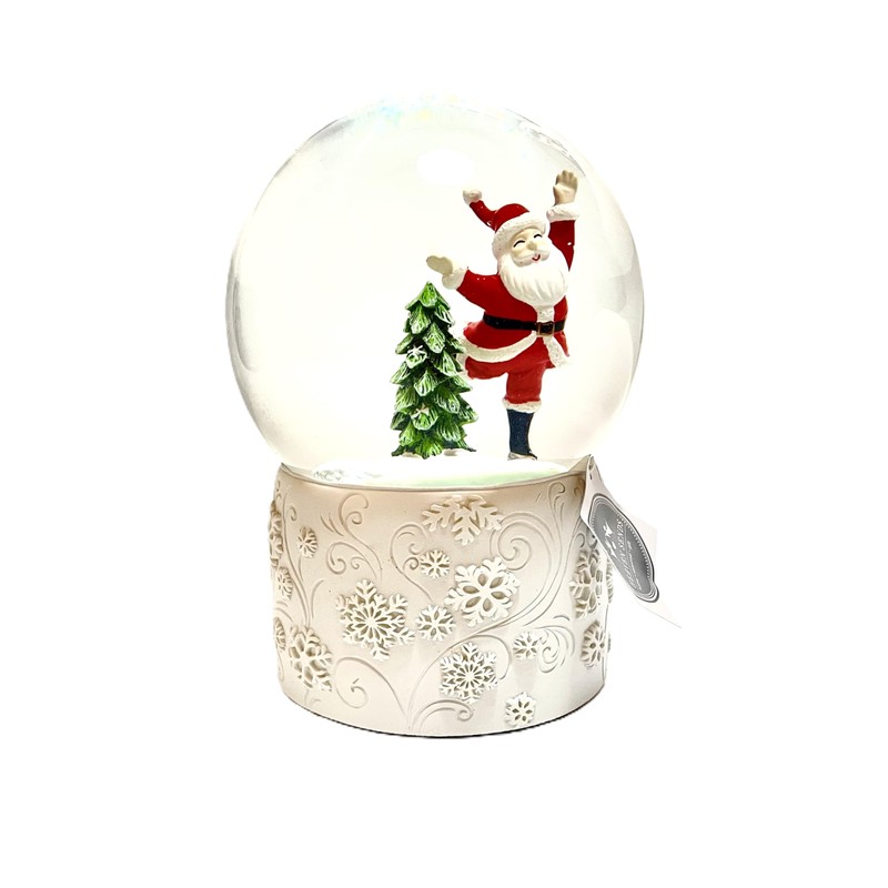 Heaven Sends Santa Snow Globe 12 x 12 x 17.5