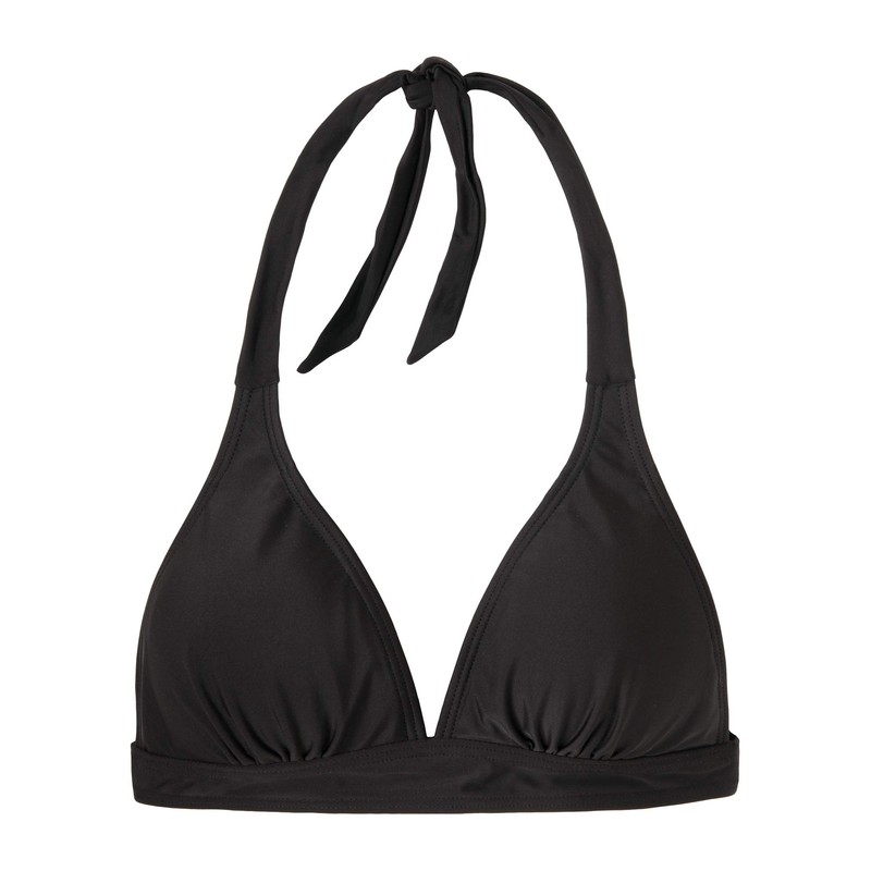 prAna - Parte Superior Lahari Halter para Mujer, Negro Sólido,
