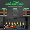 8Ft 7 Way Trailer Plug with Junction Box, 7 Pin