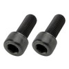 POSH 911025-K2 Motorcycle Supplies, Cap Bolt, Stainless Steel, P1.25, Black,
