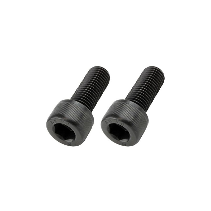 POSH 911025-K2 Motorcycle Supplies, Cap Bolt, Stainless Steel, P1.25, Black,