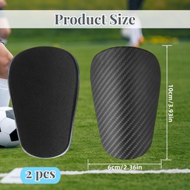 2Pcs Mini Football Shin Guards, Soccer Shin Pads Football Protective Shin Pads Black Miniature Shin Guards for Men Women Boys Girls
