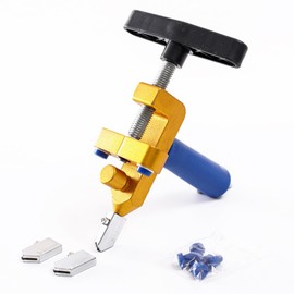 THJOPOKEEL 2 En 1 Cortador de Vidrio Con Rueda de Diamante Máquina de Corte Manual Abridor Azulejos de Cerámica de Vidrio Juego Herramientas Profesionales para Cortar Vidrio Cortador de Azulejos