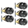 KAMOTA Privacy Door Knobs, 5 Pack Matte Black Heavy-Duty Door