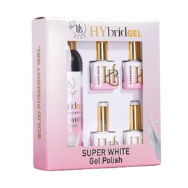 HYBA Super White Hybrid Gel Polish Refill Kit