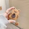 Yatchen Cute AirPods 2nd Generation Case,Kawaii 3D Cartoon Teddy Bear