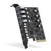 PCIe to USB 3.2 Gen 2 Card 7-Port(4A +3C), 10Gbps