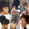 Elvirgel Afro Puff Drawstring Ponytail Extension for Black Women with