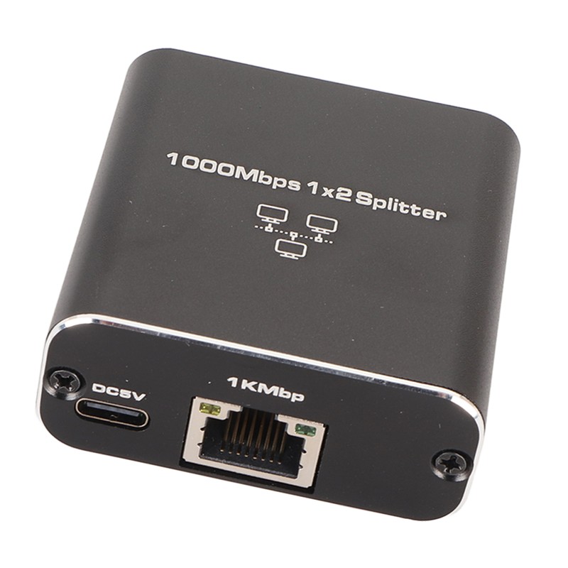 Ethernet Splitter RJ45 1 In 2 Out Gigabit Internet Splitter