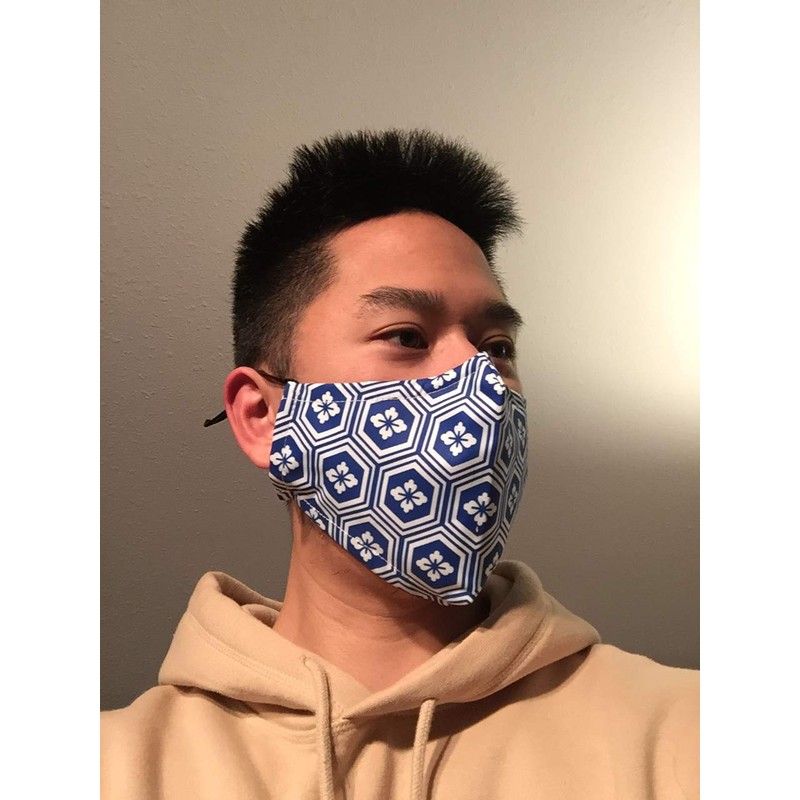 Kikko Tortoise Shell Mask - Face Accessory - Japanese Pattern