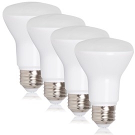 Maxxima LED BR20 50 Watt Equivalent Dimmable 7 Watt LED Warm White R20 600 Lumens, 3000K (Pack of 4)