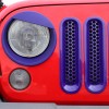 CheroCar 9Pc Purple Car Headlight Grille Insert Bezel Trim Cover