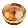Gold Round Glass Analog Hygrometer for Humidors for Guitar Violin