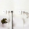 20 Pcs Plastic Wall Plug Hook, Multi-functional Power Plug Socket