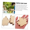 DOITOOL 6pcs Unfinished Maple Leaf Wood Cutouts Craft Wood Shapes