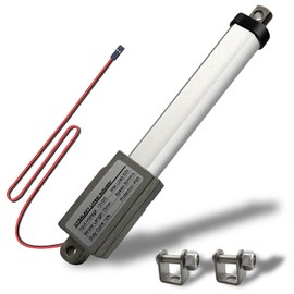 UYGALAXY Actuador lineal micro eléctrico de 3 pulgadas, 12 V, 32 N/7 libras, velocidad de 1.2 pulgadas/segundo, mini actuador de movimiento de metal impermeable con soporte de montaje para bricolaje, robot, clóset, cajón, obturador cosplay