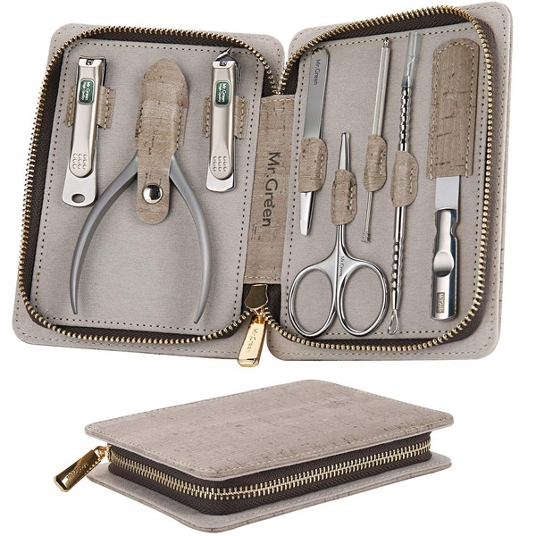 MR.GREEN Manicure Set, Pedicure Sets, Nail Clipper Stainless Steel Professional Nail Cutter with Travel Case