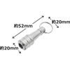 SK11 SBH-SV Bit Holder, Silver, Compatible with 0.25 inch (6.35
