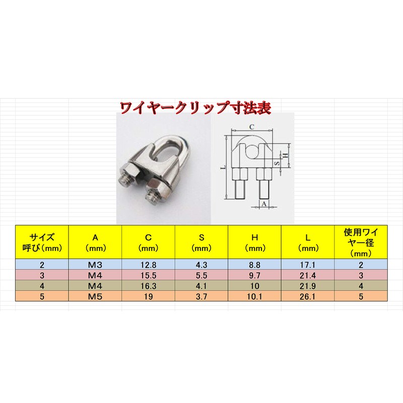 Health Life SUS304 Stainless Steel Wire Clip, Stainless Steel Wire
