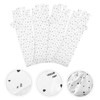 Healvian 4pairs Love Pattern Anti-uv Gloves for Nail Art Fingerless