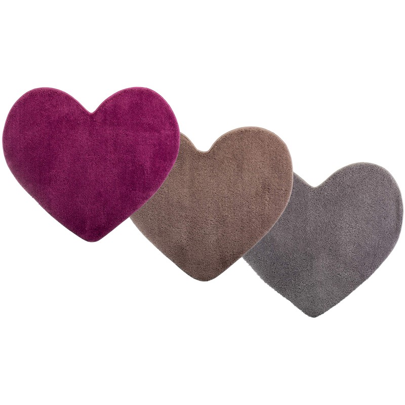 Brandsseller Heart Bath Mat 70 x 80 cm Bath Mat