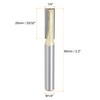 sourcing map Bottom Cleaning Router Bit 1/4" Diameter 1/4" Shank