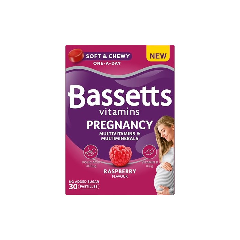 Bassetts Pregnancy Multivitamins & Multiminerals Raspberry 30 Gummies