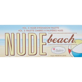 theBalm Nude Beach Eyeshadow Palette, Durable Long-Lasting, Professional Cosmetic Set, 12 Eye-Popping Shades, Triple-Milled Pigments 0.382 Oz