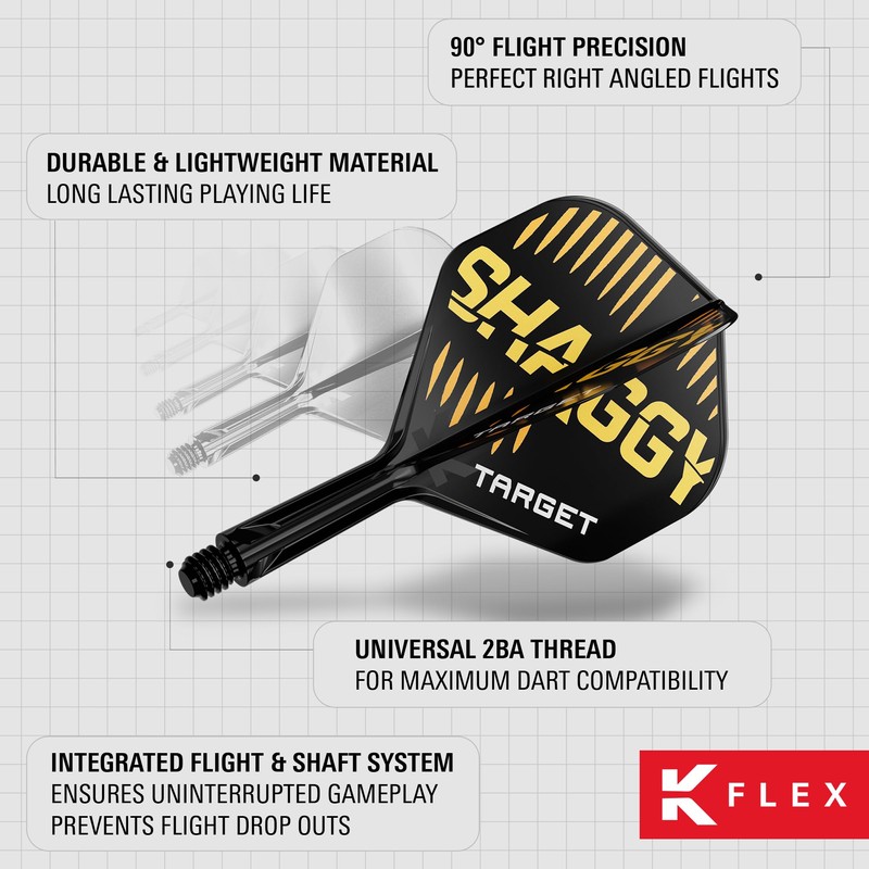TARGET Darts Scott Williams K Flex Flights and Shaft System,