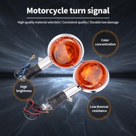 XuLong Motorcycle Rear Turn Indicator Light for Yamaha V Star 650 1998-2004/XV1100 V Star 1100 1999-2004/XV250 250 2008-2014/XJ700 / XJ700X 1985-1986/XJ750 1982-1983/XV535 Virago 535 1987-2000