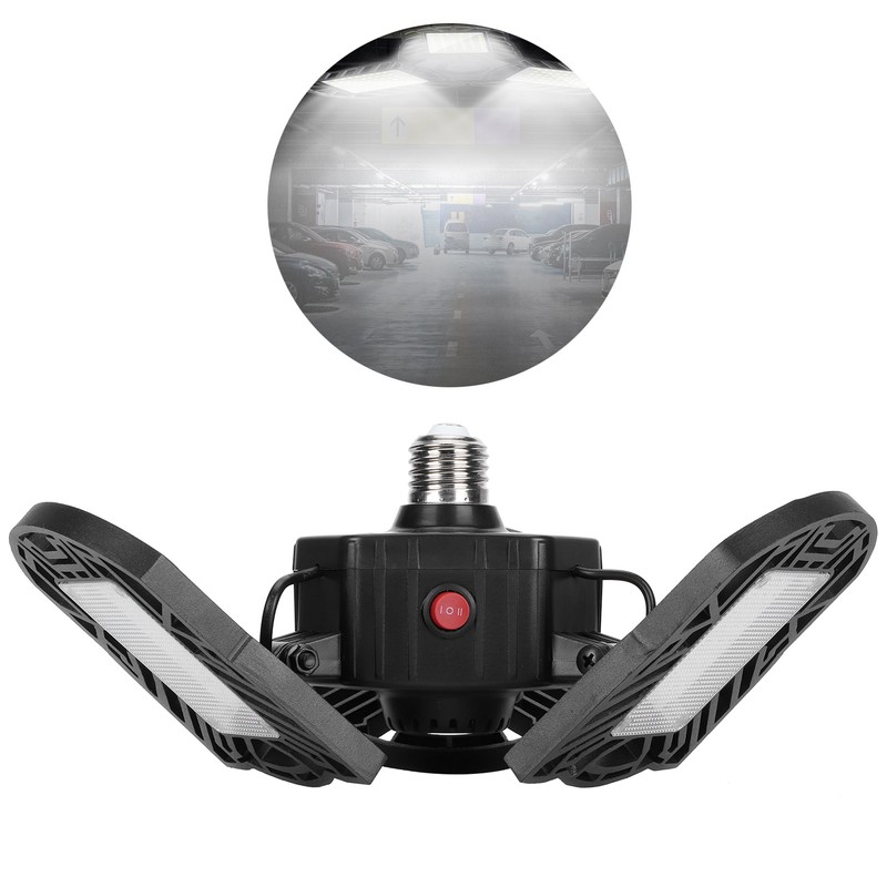 E27/E26/B22 LED Folding Garage Light 60W Radar Light Sensation Deformable