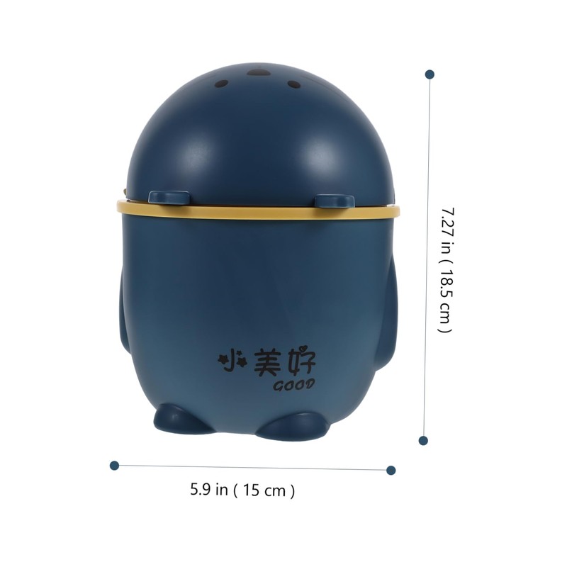 TEHAUX Rubbish Bin Boys and Girls Desk Mini Trash Can